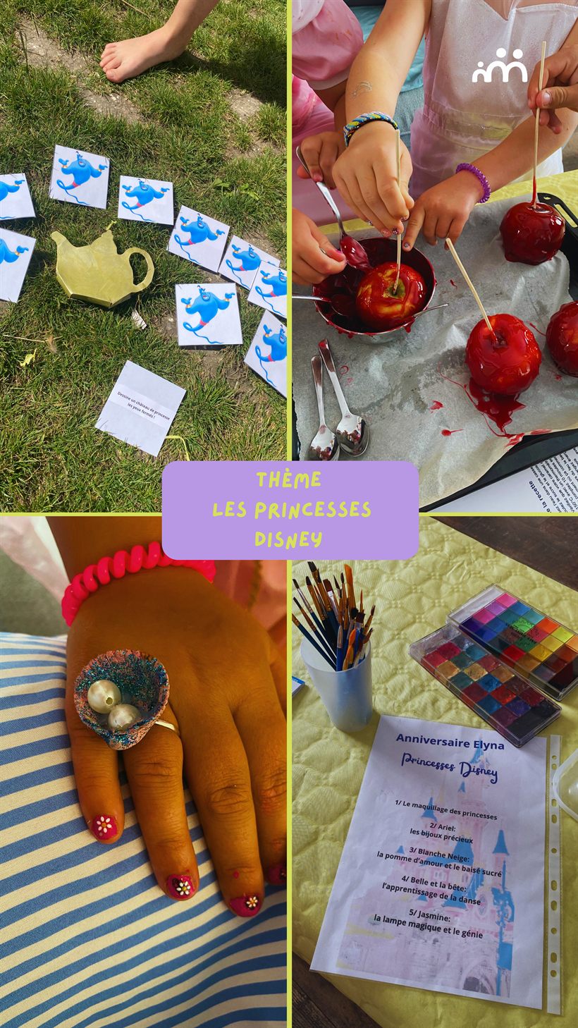 Anniversaire des Merveilles - theme Princesses Disney
