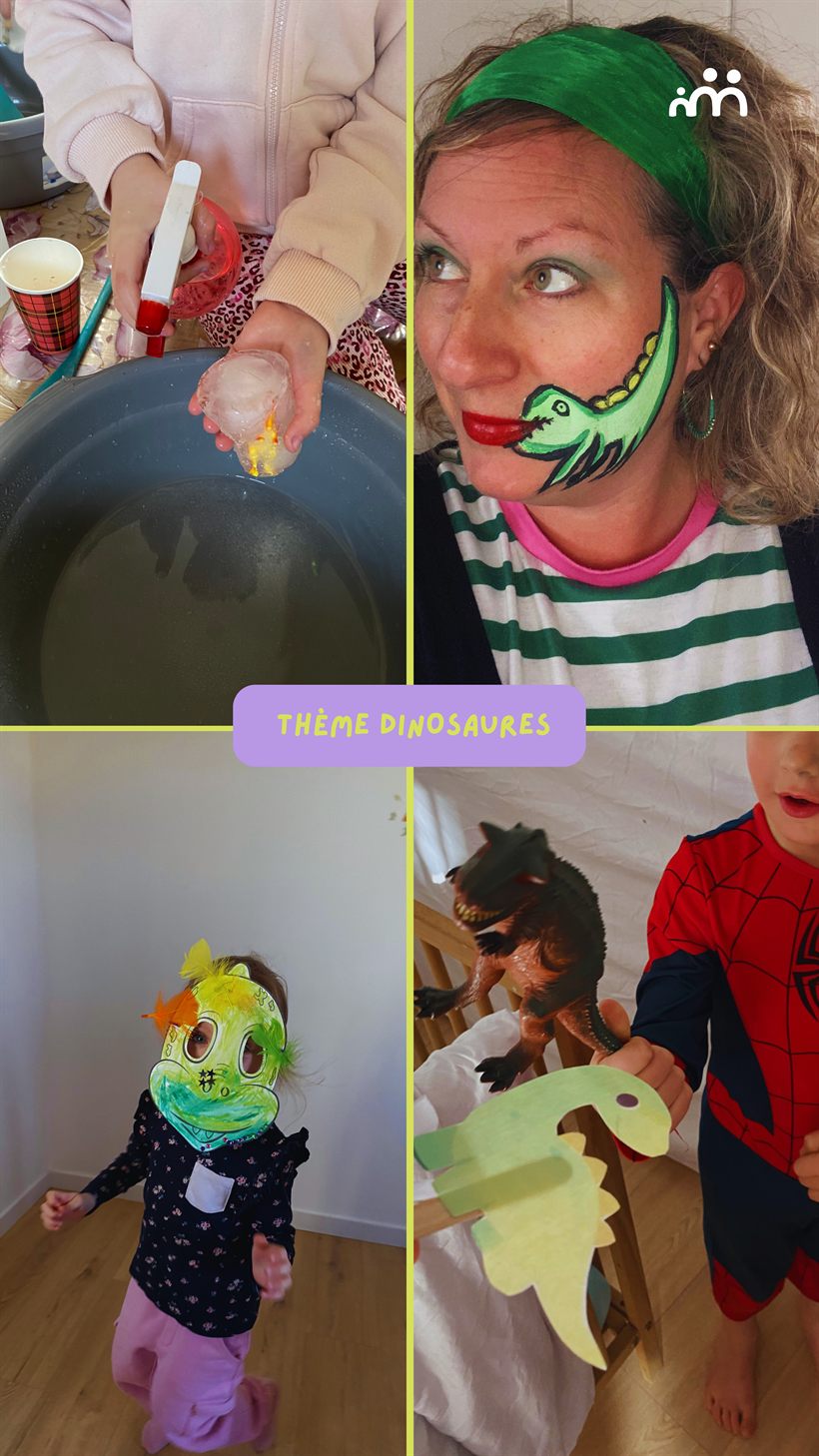 Anniversaire des Merveilles - theme Dinosaures